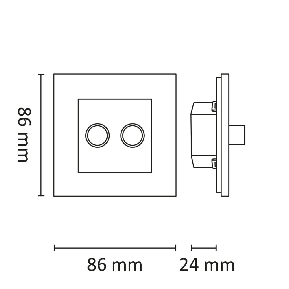 Unidim Duo LED 2x250W 1-pol Vit #3