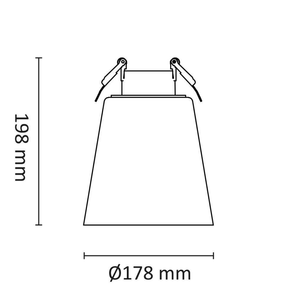 Glone L Tak 13W 920lm WarmDim Svart/Sot #5