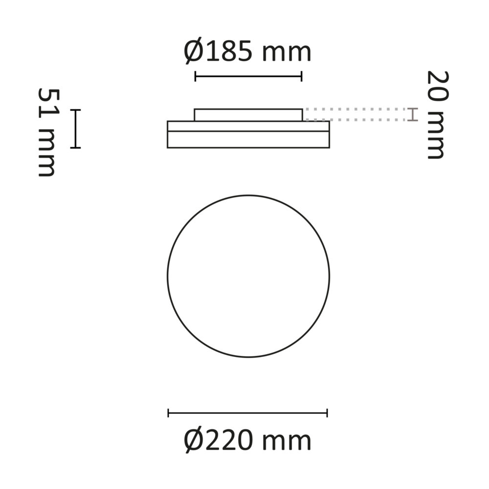 Switch Saver 2000lm 280mm Dim Svart #6