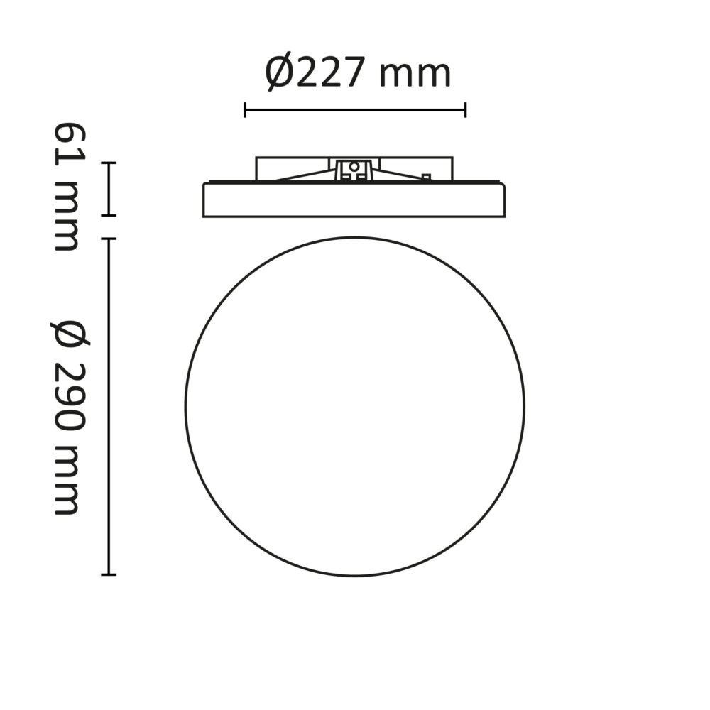 Bris 290 900lm DALI 2700/3000/4000K Vit #2